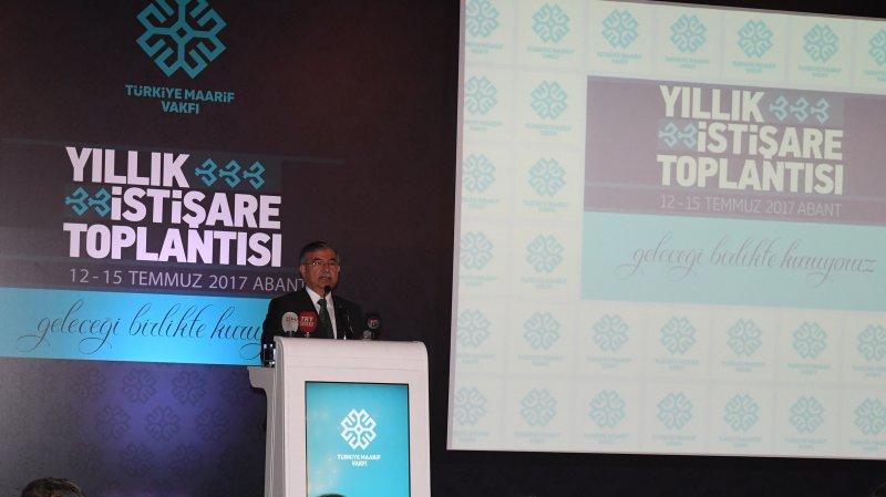 Bakan Yılmaz, Türkiye Maarif Vakfının yıllık istişare toplantısına katıldı 
